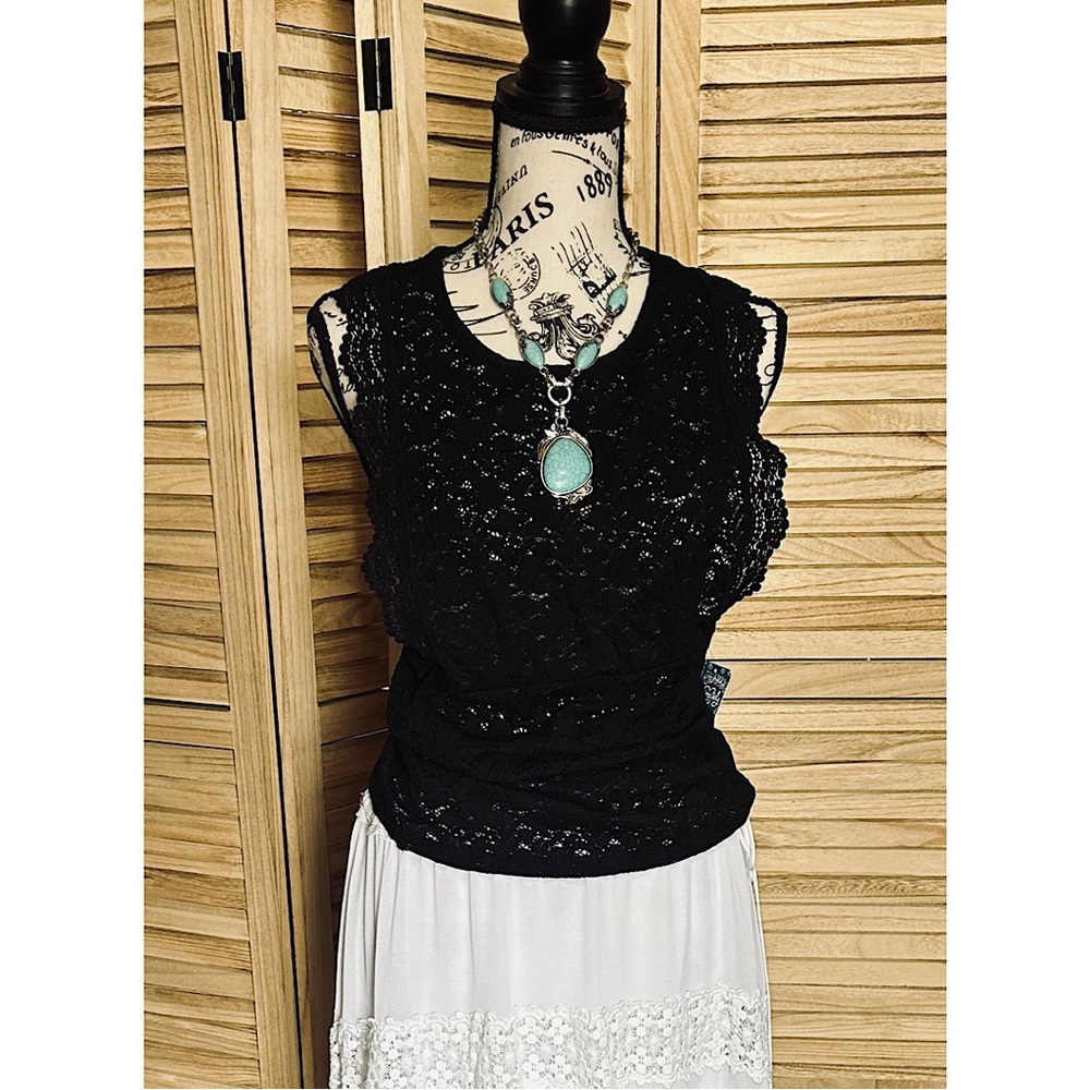 Free People Black Sleeveless Camisole